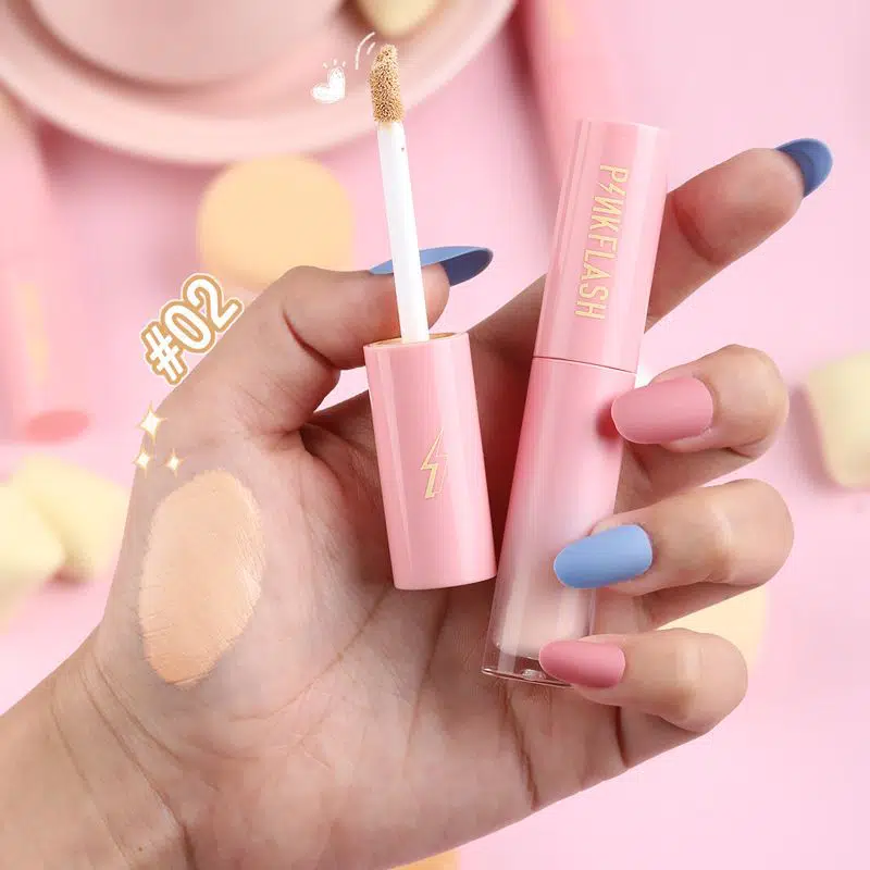 Pink Flash Lasting Matte Concealer Shade 01 tube, standing upright on a clean white background. - thumbnail