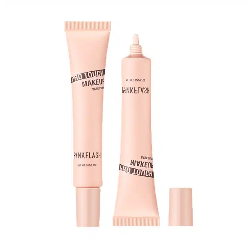Pink Flash Pro Touch Makeup Base Primer F12 in its light pink tube with black cap. - thumbnail