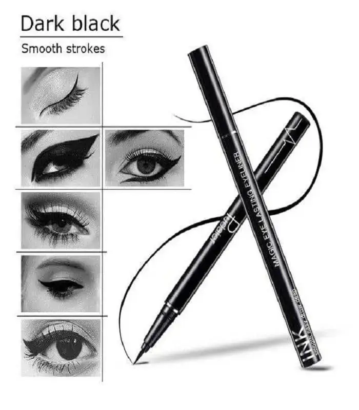 Sleek black Pudaier Magic Eye Eyeliner packaging with elegant gold branding and details. - thumbnail