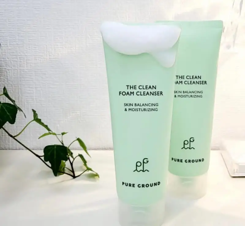 Pure Ground Salicylic Acid The Cleanser 150ml white tube lying down, showing back details. - thumbnail