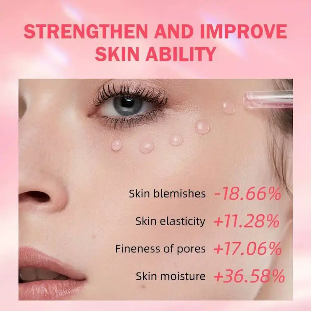 Several Sadoer 4-in-1 facial serum gold dropper bottles displayed together from a slight angle. - thumbnail