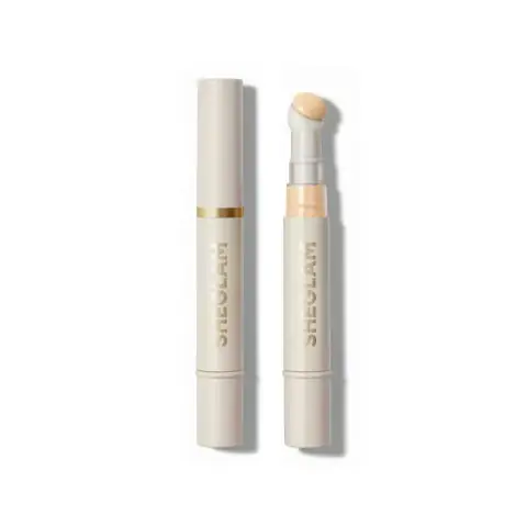 Sheglam Concealer Buttercream tube, a sleek beige container with the brand logo, standing upright.