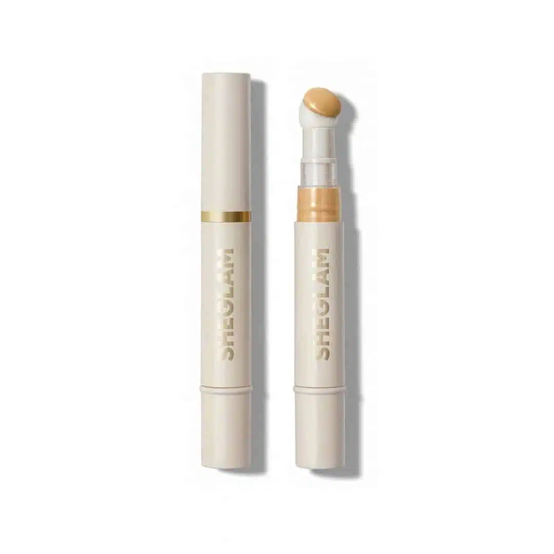 Sheglam Concealer in Shell shade, a sleek tube standing upright, clearly displaying brand and shade. - thumbnail