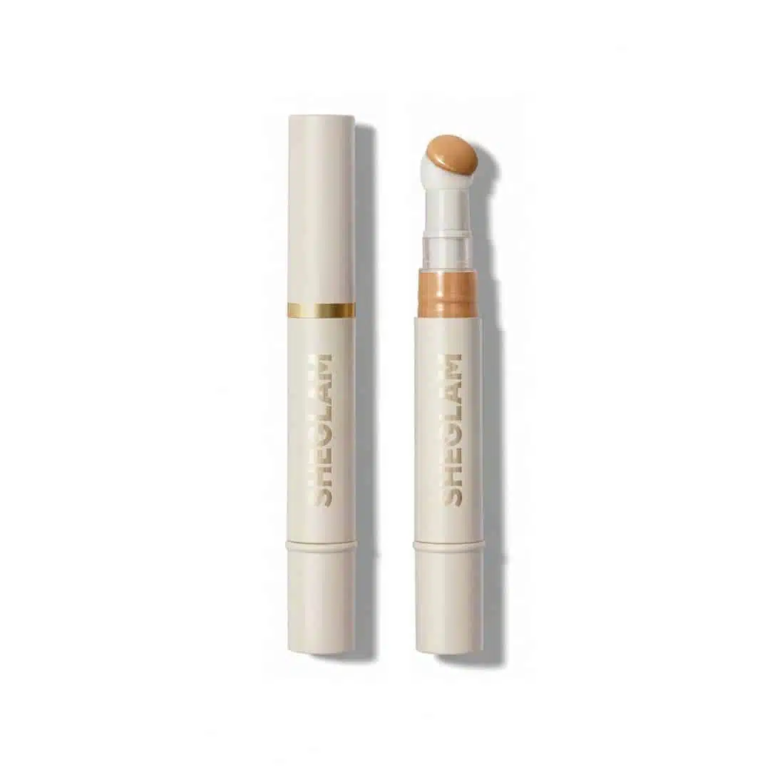 Sheglam Warm Vanilla liquid concealer in a clear tube with a gold cap and applicator. - thumbnail