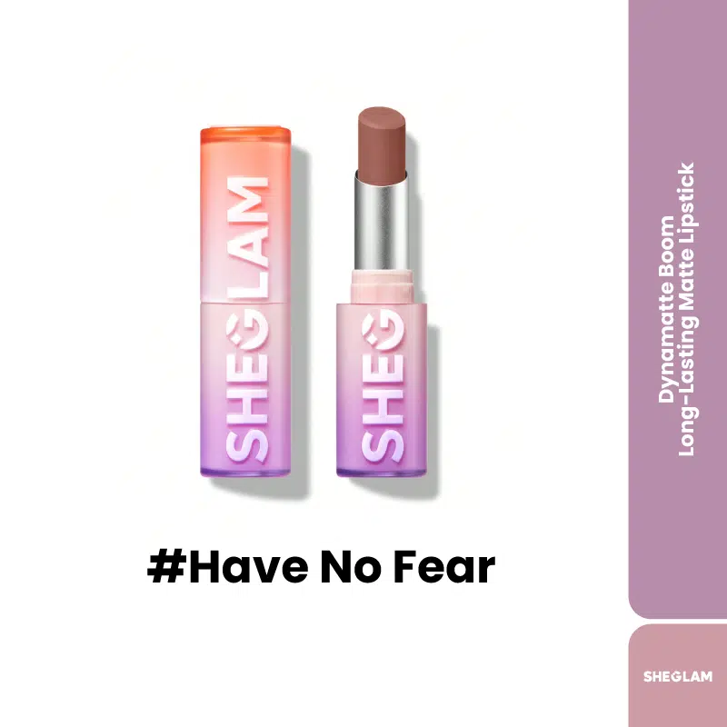 Sheglam Dynamatte Boom long-lasting matte lipstick in sleek black packaging, closed and upright for rusubd.com. - thumbnail