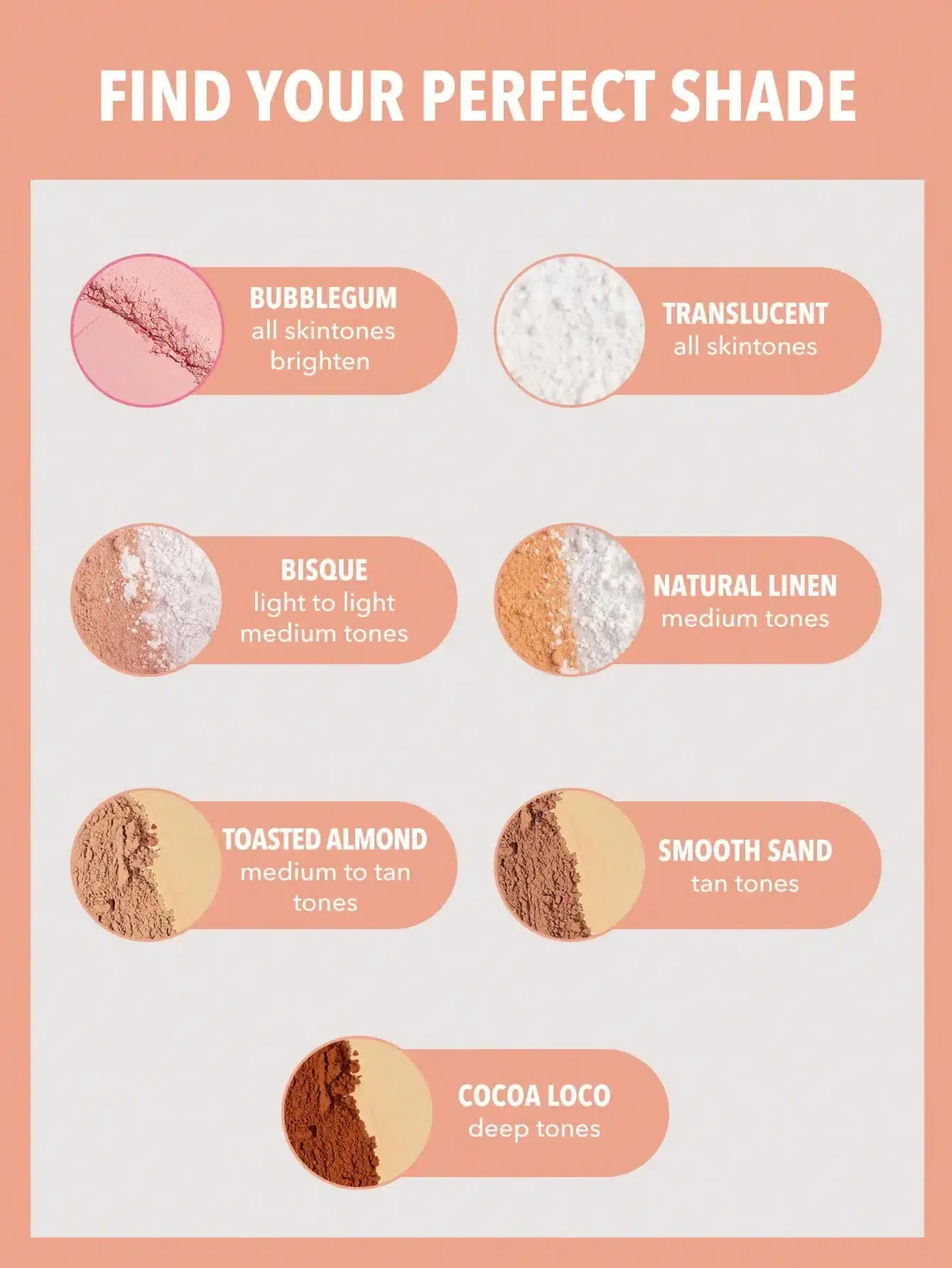 Sheglam Insta-Ready Face & Under Eye Setting Powder Duo, open, revealing Natural Linen powders and mirror. - thumbnail