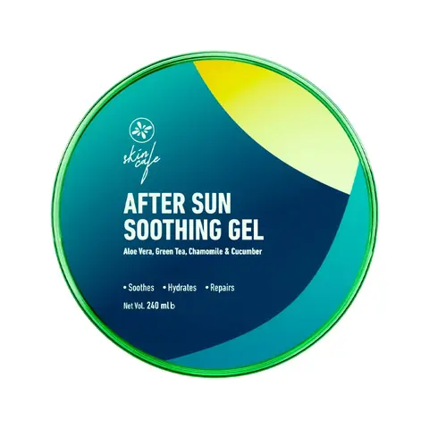 Skin Cafe After Sun Soothing Gel 240ml in its mint green tube with white cap.