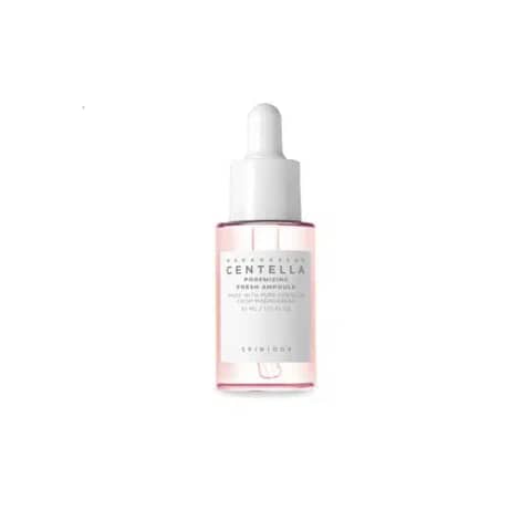 Skin1004 Madagascar Centella Poremizing Fresh Ampoule, 30ml, in a clear glass dropper bottle with a white cap.