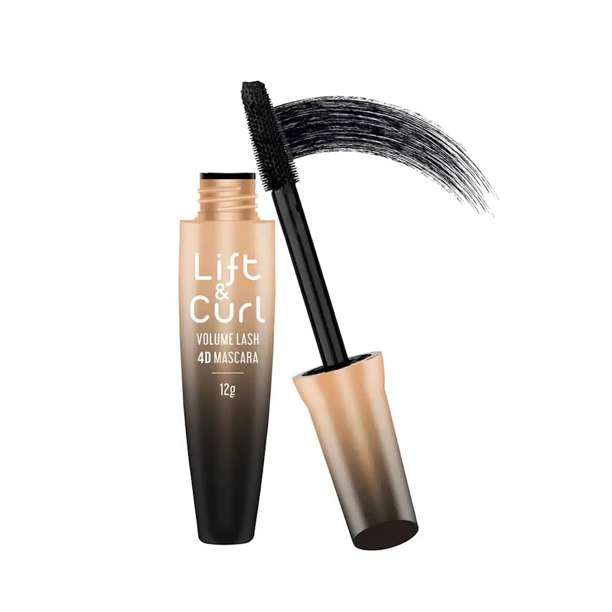 Swiss Beauty 4D Mascara black waterproof tube standing upright, highlighting brand and product details. - thumbnail