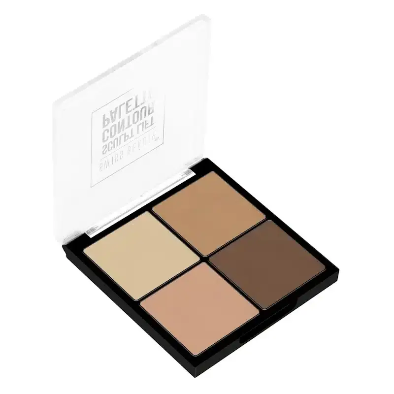 Open Swiss Beauty Contour Palette Sculpt Lift 01, revealing five versatile powder shades. - thumbnail