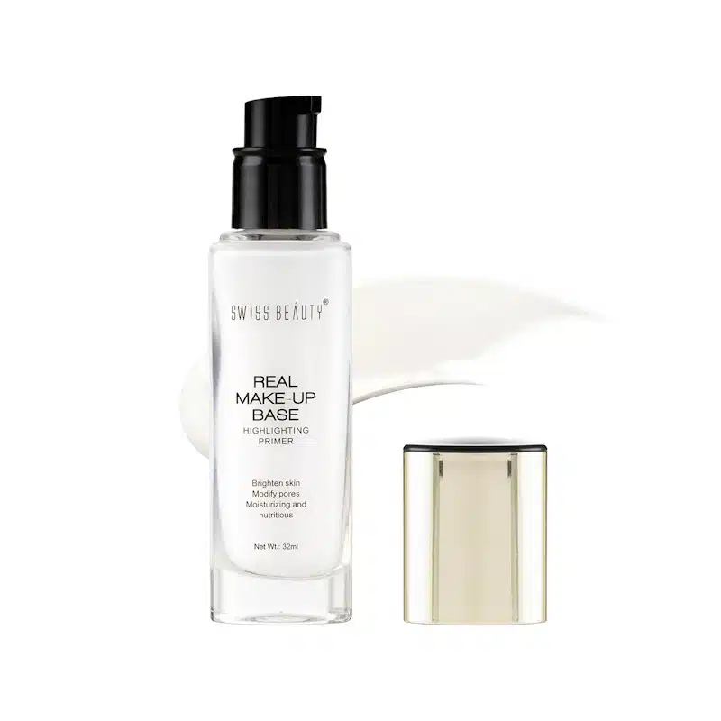 Swiss Beauty Highlighting Primer 32ml tube lying angled on a clean white background, showcasing packaging. - thumbnail