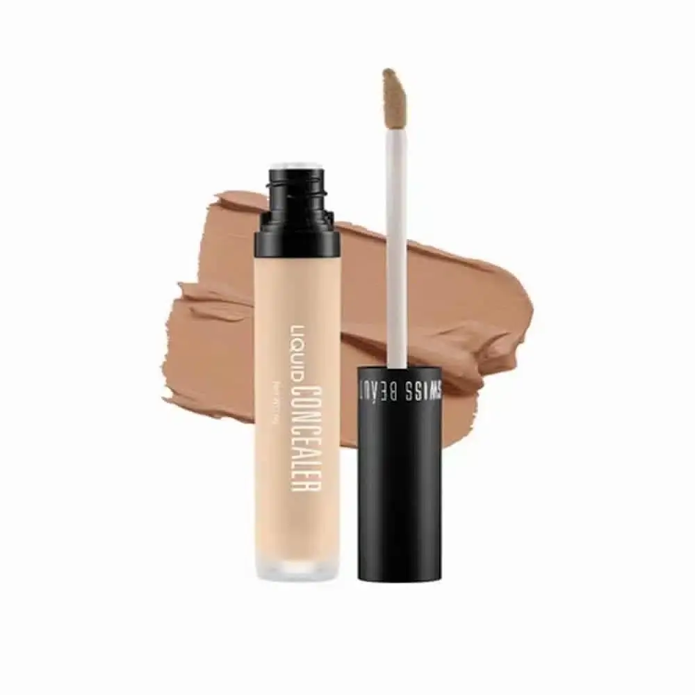 Swiss Beauty Liquid Concealer tube in shade 06 Clair Moyen, standing upright with black cap. - thumbnail