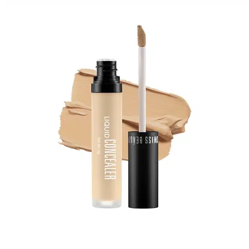 Swiss Beauty Liquid Concealer in Sand Sable 02, a full bottle standing upright on a clean background. - thumbnail
