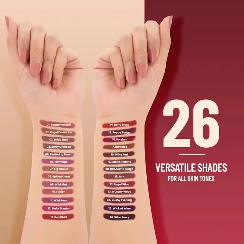 Two Swiss Beauty peach matte lip crayons, one uncapped showing the product tip clearly. - thumbnail
