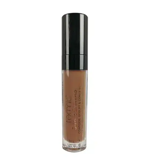 Technic 3 in 1 Canvas Contour & Concealer in Chestnut tube, cap on, standing upright.