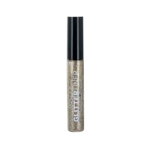 Technic Bronze Glitter Liquid Eyeliner tube with extended applicator showing sparkling bronze formula.