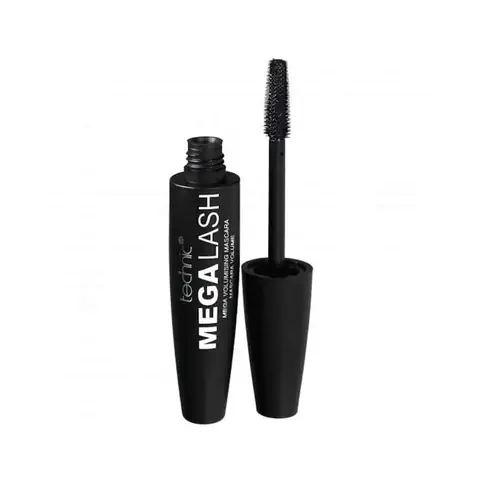 Technic Mega Lash Volumising Mascara 14ml in its sleek black tube with silver branding.