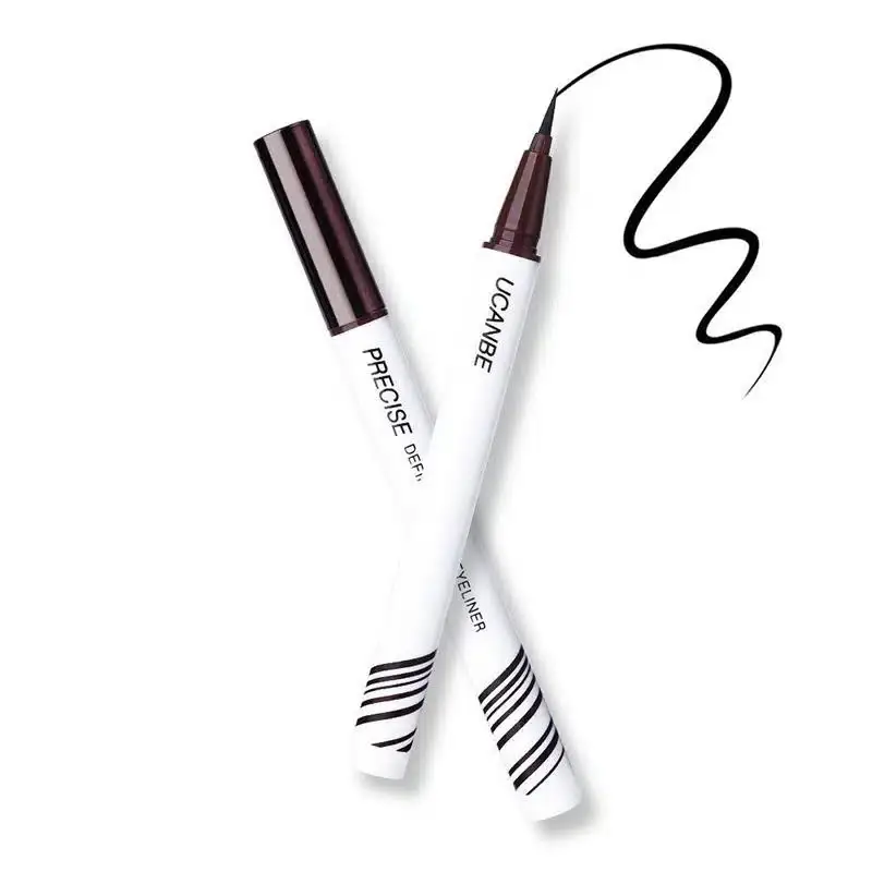 UCANBE Precise Definer Liquid Eyeliner in black, sleek pen-style packaging with cap on. - thumbnail