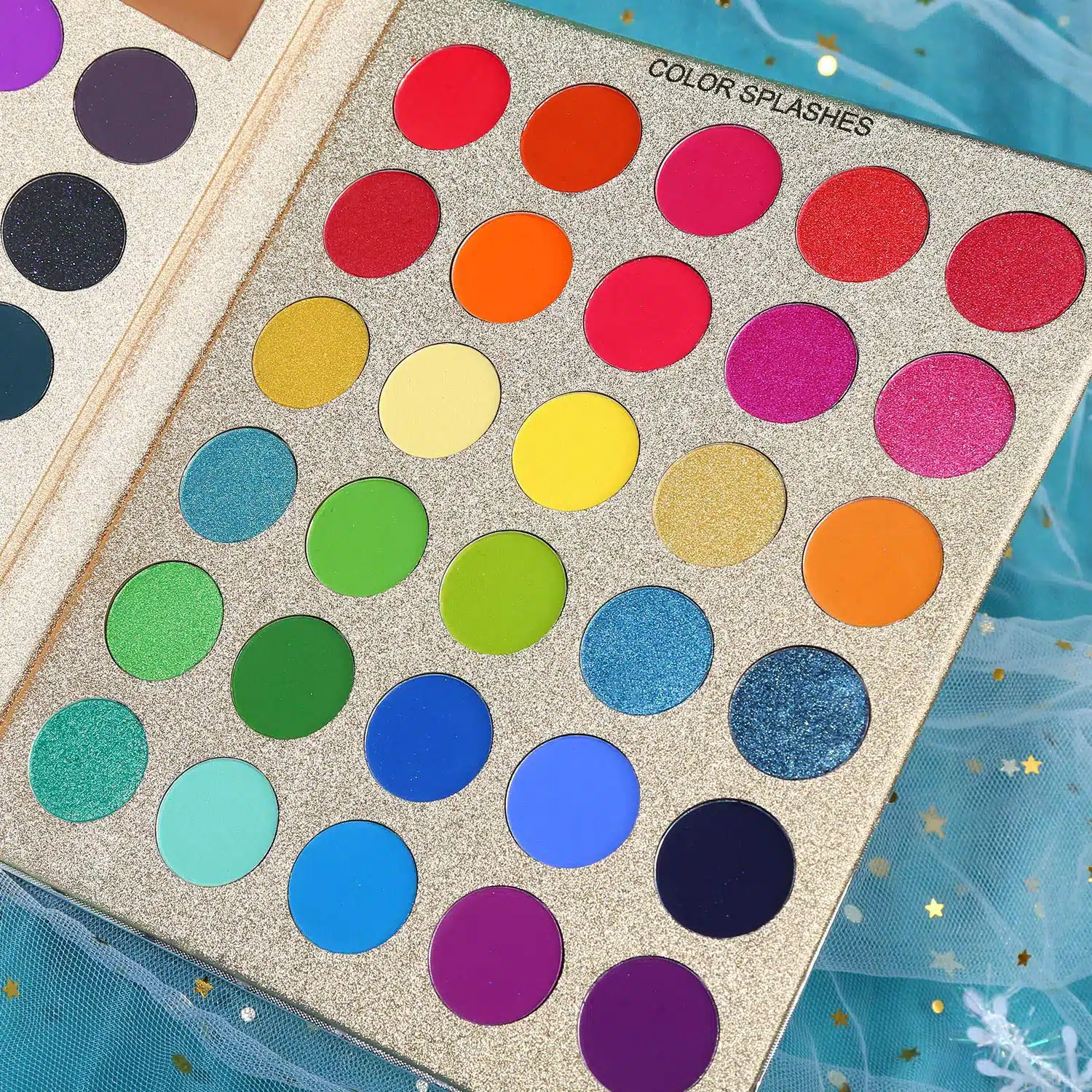 UCANBE Pretty All Set eyeshadow palette closed, showing sleek black packaging with logo. - thumbnail