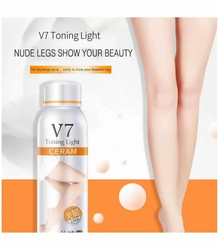 Bioaqua V7 Toning Light Cream spray bottle, white and pink design, showcasing product details. - thumbnail