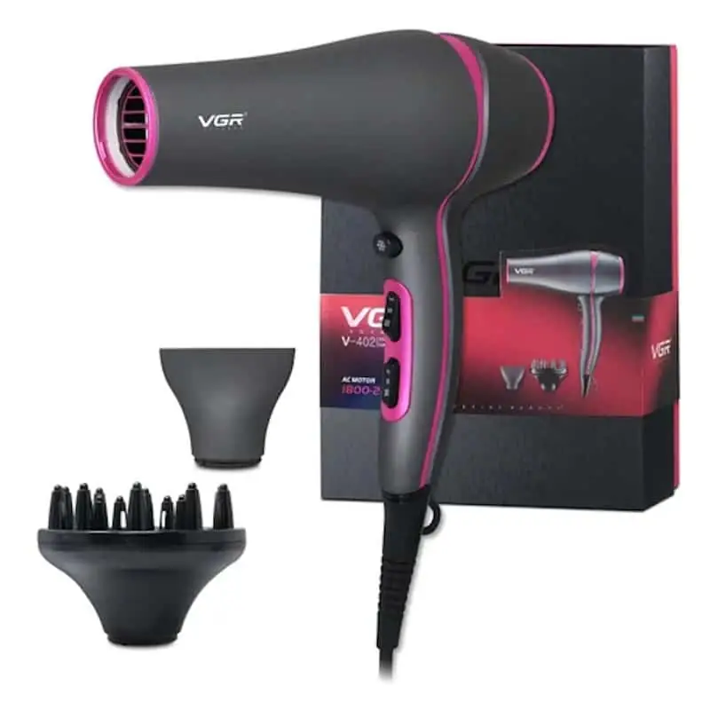 VGR V 402 professional 2200W hair dryer presented in its original branded retail box. - thumbnail