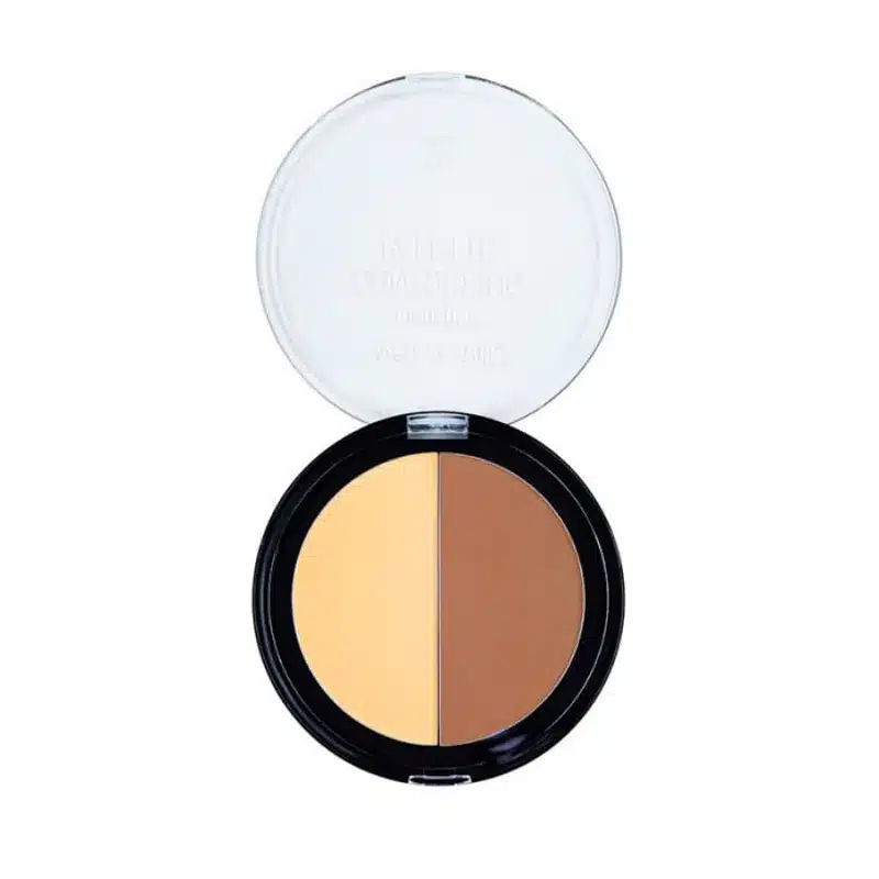 Wet N Wild MegaGlo Contouring Palette Caramel Toffee, open, revealing the two matte powder shades. - thumbnail