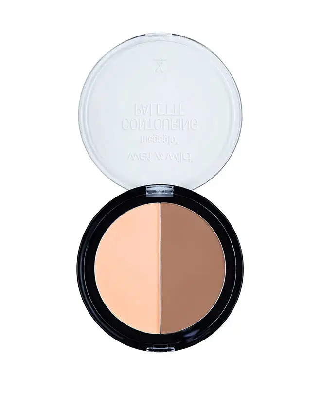Open Wet N Wild MegaGlo Contouring Palette Dulce De Leche, revealing light highlight and dark contour. - thumbnail