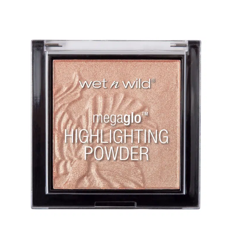 Wet N Wild Megaglo Highlighting Powder in "Precious Petals" shade, presented in its elegant closed compact packaging. - thumbnail