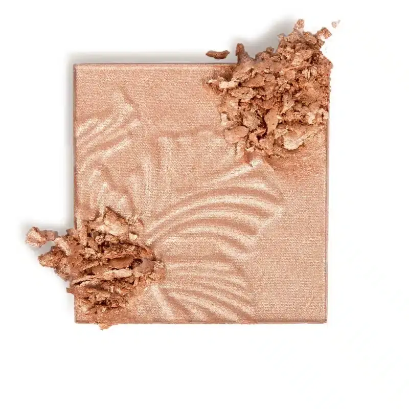 Wet N Wild Megaglo Highlighting Powder compact open, showcasing shimmery Precious Petals with intricate floral embossing. - thumbnail