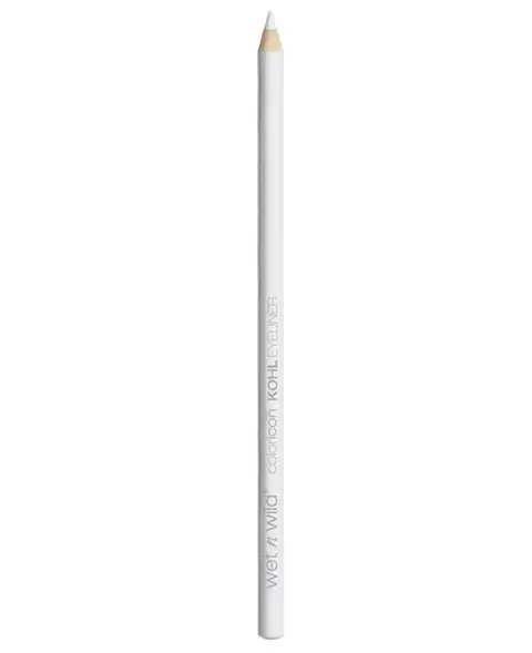 Wet N Wild white eyeliner pencil kajal, full length, on a clean white surface.